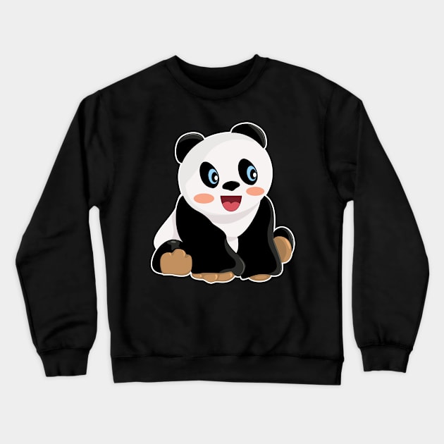 Cute panda panda bear Crewneck Sweatshirt by HBfunshirts